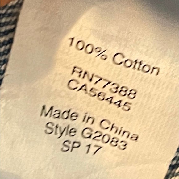 Madewell Distressed Collarless Denim Jackets Thunder Cloud Blue Women's Size M - Picture 10 of 11